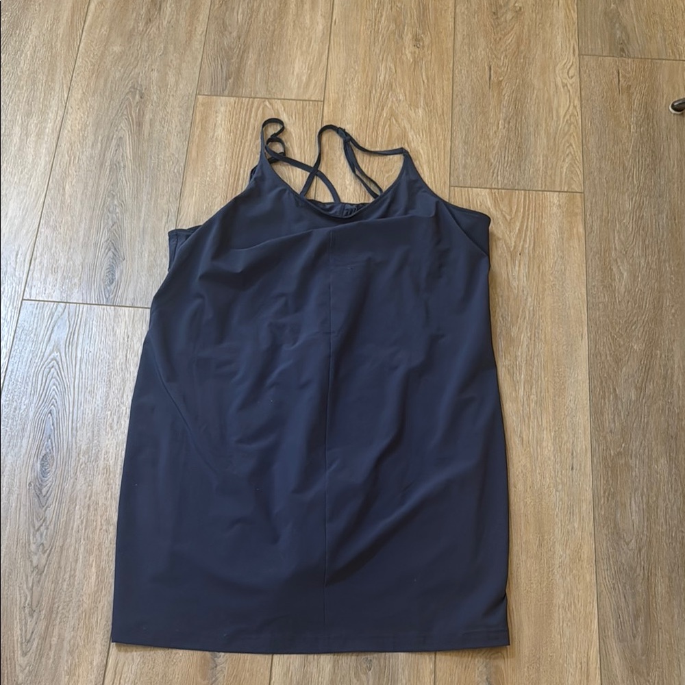 Columbia Athletic Blue Halter Slip Dress
